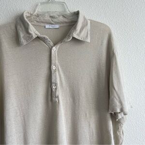 Boglioli Milano 100% Linen Short Sleeve Polo Shirt